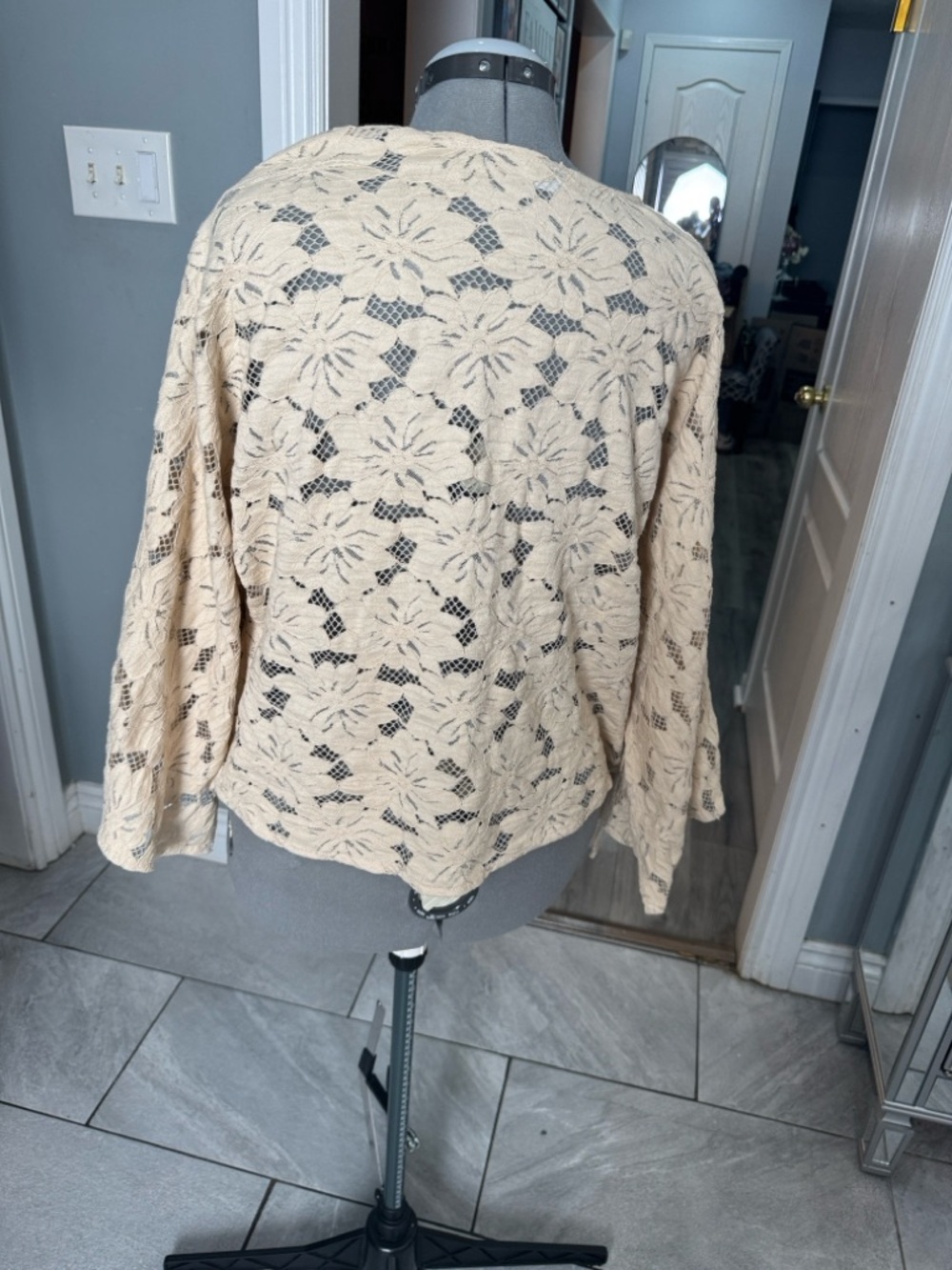 Free People Romona Lace Kimono - Ivory… new with tags - Picture 9 of 12
